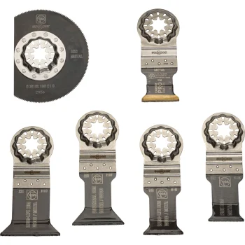 Daugiafunkcio įrankio pjūklelių rinkinys Fein Best of Starlock Metal, 6 dalių