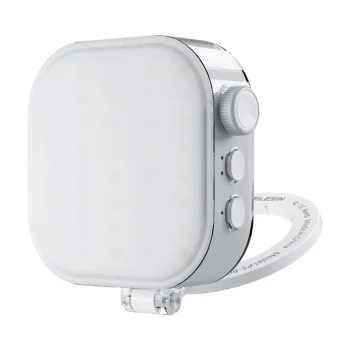 Telesin Ice Cube LED asmenukių šviesa su telefono laikikliu P5-BGD-03