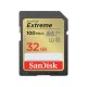 SanDisk Extreme SDHC 32GB atminties kortelė (100MB/s V30 U3), juoda