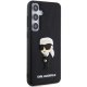 Karl Lagerfeld Samsung Galaxy S24 Case 3D Rubber Ikonik NFT, Black