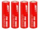 18650 Li-Ion įkraunama baterija 3800mAh 4.2V, 1 vnt., raudona