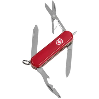 Kišeninis peilis Victorinox Midnite Manager 58 mm su LED ir tušinuku, raudonas