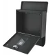 Modernhome HPB2210-GS Mailbox with Newspaper Holder, Galvanized Steel, Anthracite