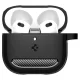 Ausinių dėklas Spigen Rugged Armor, skirtas AirPods 4, juodas