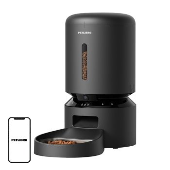 Išmanusis naminių gyvūnų šėrykla Petlibro Granary Camera 5L, juoda