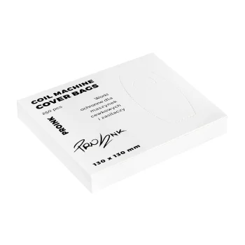 PRO INK kvadratinė apsauginė plėvelė ritinėlių tatuiruočių mašinėlėms, 250 vnt.