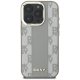 DKNY Checkered Pattern MagSafe dėklas iPhone 16 Pro Max, kreminis