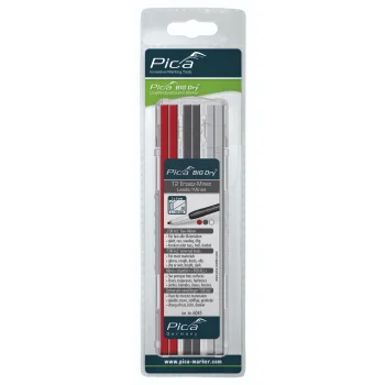 Pica BIG DRY FOR ALL atsarginės šerdelės 2x5 mm, 12 vnt., raudonos/grafito/baltos