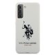 Samsung Galaxy S21 (SM-G991) US Polo Silicone Logo Case Cover (USHCS21SSLHRWH), White