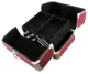 Cosmetic Train Case 25x17x17 cm, Purple