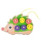 Wooden Hedgehog Button Sewing Educational Kit