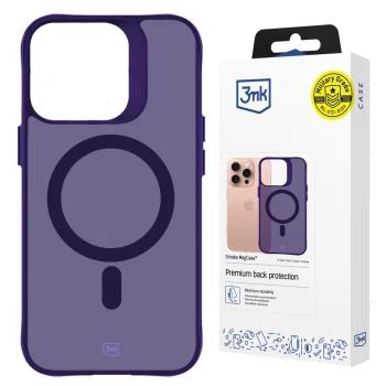 3mk Smoke MagCase dėklas, skirtas iPhone 16 Pro Max, Translucent Purple