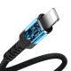 BWOO BZ48 Lightning to 3.5mm AUX Adapter, Black