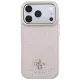 Guess Stripe Peony 4G Logo MagSafe dėklas iPhone 17 / 18 Pro Max, rožinis