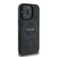 Guess 4G Ring Classic Logo MagSafe dėklas, skirtas iPhone 16 Pro Max, juodas