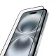 Apsauginis grūdintas stiklas su rėmeliu Puro Frame iPhone 16 Plus, 9H