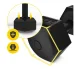4Fizjo Bitumen Dumbbells 2 x 5 kg, Black