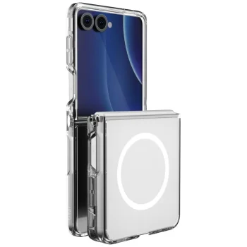 Uniq LifePro Xtreme Magclick dėklas telefonui Samsung Galaxy Z Flip 8, skaidrus