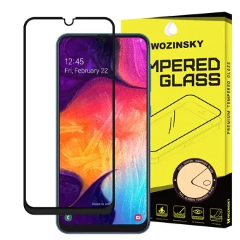 5D apsauginis grūdintas stiklas Samsung Galaxy A30 / A50 2019, juodas