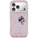 Karl Lagerfeld IML Peekaboo MagSafe dėklas iPhone 17 Pro telefonui, rožinis