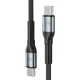 3mk Hyper Cable N-SERIES USB-C į USB-C laidas 2m 60W, juodas