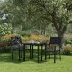 Multigarden sodo kėdžių komplektas 144146, 2 vnt., juodas