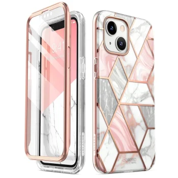 Supcase Cosmo dėklas skirtas iPhone 14 Plus, Pink Marble