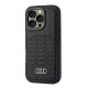 Audi Synthetic Leather MagSafe dėklas telefonui iPhone 16 Pro, juodas