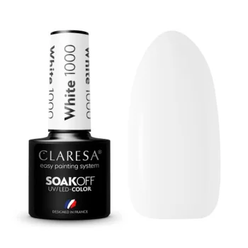Claresa White 1000 Hybrid Nail Polish, 5g