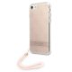 Guess dėklas iPhone SE 2022 / SE 2020 / 7 / 8 4G Print Strap, rožinis