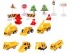Žaislinis lėktuvas-transporteris su 6 statybinėmis mašinėlėmis