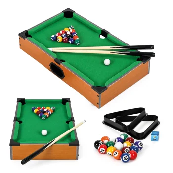 Mini stalo biliardas vaikams ECOTOYS 51x30,5 cm su priedais