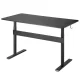 Ergo Office ER-453 Ergonomic Desk, Black, 140x68cm