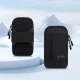 Sportinis dėklas ant rankos Tech-Protect M6 telefonams iki 6.9\", juodas ir oranžinis