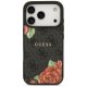 Guess 4G Flowers Print MagSafe Phone Case Cover iPhone 17 Pro Max - black
