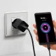 SBS USB-C į USB-C laidas 1.5m 60W, pintas, juodas