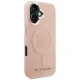 Karl Lagerfeld Initial & Metal Logo MagSafe dėklas telefonui iPhone 16, rožinis
