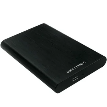 2.5" HDD ir SSD išorinis dėklas USB 3.1 Type-C, juodas