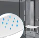 Reguliuojamo aukščio dušo kėdė su rankenomis ModernHome