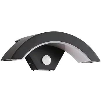 Outdoor LED Wall Lamp with Motion Sensor, 11.4W, Black
