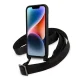 Karl Lagerfeld dėklas „iPhone 14 Plus“ su dirželiu KLHCP14MSTMK, juodas