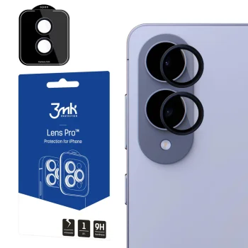3mk Lens Protection Pro kameros apsauginis stiklas Samsung Galaxy S25 Edge, Juodas