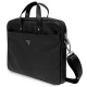 Guess Saffiano Triangle Logo krepšys nešiojamam kompiuteriui iki 16\", juodas