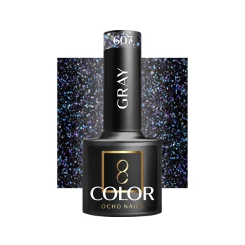 OCHO NAILS Gray 607 Gel Polish, 5 g