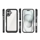 Outer Space Case hibridinis dėklas su geliniu rėmeliu, iPhone 16, juodas