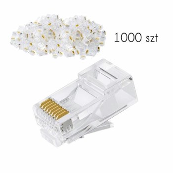 RJ45 (8P8C) neekranuotos jungtys 1000 vnt.