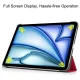 Apple iPad Air 13\'\' (2024) (A2903 A2898) PU Leather Protective Tri-fold Book Case Cover, Red