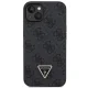 Guess Crossbody 4G Metal Logo dėklas iPhone 14 Pro telefonui, juodas