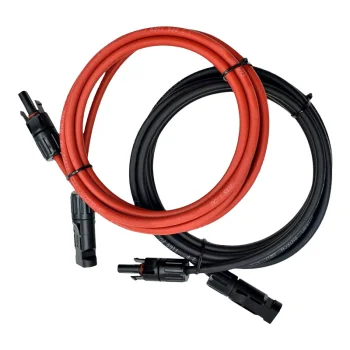 Saulės modulių ilginimo laidų rinkinys 2x MC4 2 m 6 mm² H1Z2Z2-K