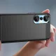 Dėklas Infinix Hot 20S telefonui Carbon Case, juodas